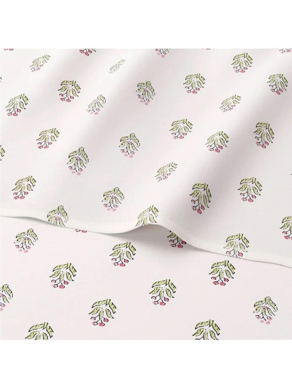 Queen 310 Thread Count Teen Block Print Ruffle Sheet Set Pink/Cream-Threshold